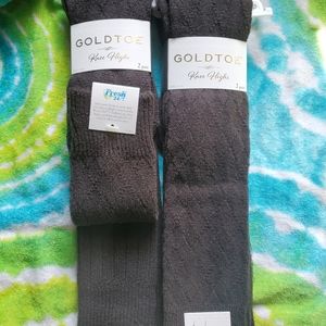 Two sets of Gold Toe Knee Highs (4 pair, total)